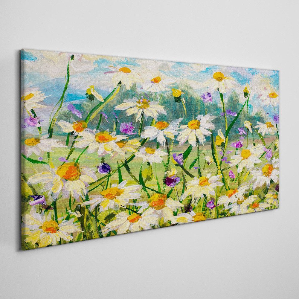 PL Coloray Obraz Canvas Abstrakcja Kwiaty Natura 100x50cm