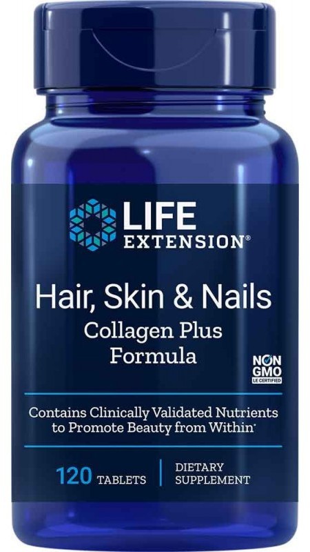 Life Extension Life Extension Włosy, skóra, paznokcie formuła z kolagenem - 120 tabletek