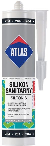 Atlas Silikon 204 czarny 280 ml W-SI001-B0204-AT1A