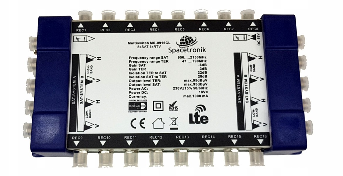 Spacetronik Multiswitch Pro Series MS-0916CL 9/16C