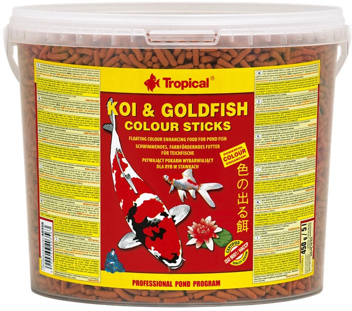 Tropical KOI GOLDFISH COLOUR STICKS WIADRO 5L 430G 40857 24139
