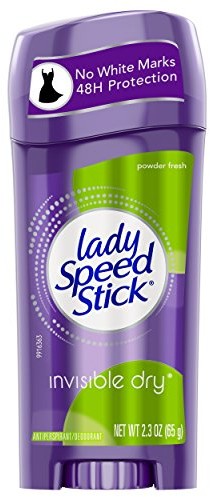 Lady Speed Stick Invisible Dry Anti-perspirant Deodorant pałeczki, Powder Fresh, 2.3-ounce (Pack of 6) by Mennen 194921