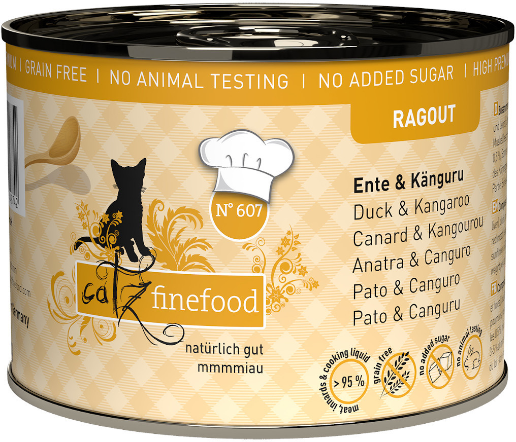 Catz Finefood Ragout N° 607 Kaczka i Kangur 180g