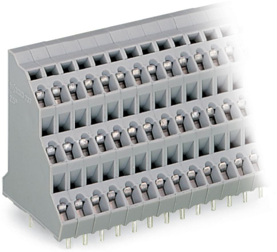 WAGO Terminal 3-poziomowy 2.50 mm Ilość PIN 36 WAGO 737-212 Kolor szary 16 szt 737-212