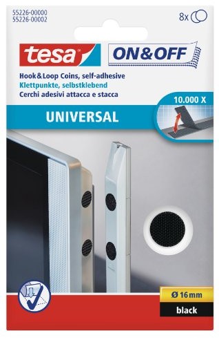 tesa Zapięcie na rzepy On & Off, czarny 55226-00000-02