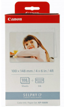 Canon Canon Color Ink Paper Set, KP108IN, foto papier, połysk, biały, CP100, 220, 300, 330, 400, 500, 520, 600, 710, 10x15cm, 4x6