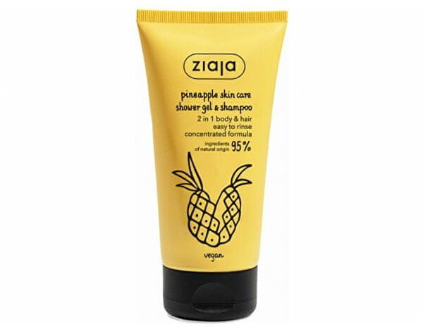 Ziaja Energetyzującyżel pod prysznic & szampon Pineapple Skin Care Shower Gel & Shampoo) 160 ml