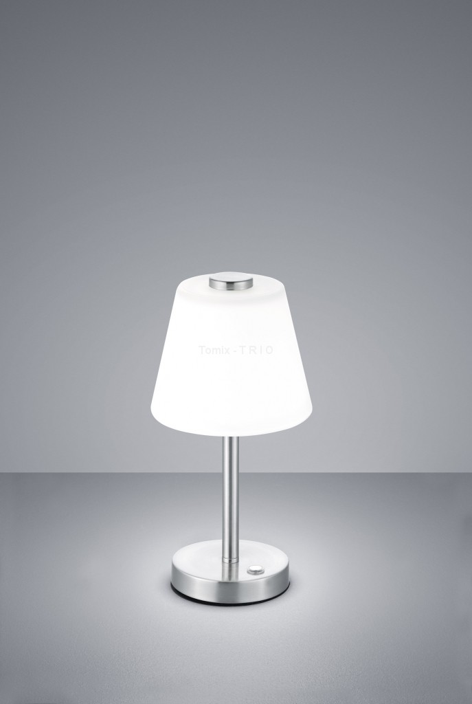 Trio T R I O Lampa stołowa EMERALD LED nikiel matowy 525490107