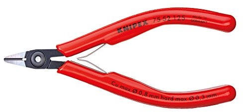 Knipex Elektroniczne tnące boczne  75 52 125 oksydowane z osłony z tworzywa sztucznego 125 MM 75 52 125