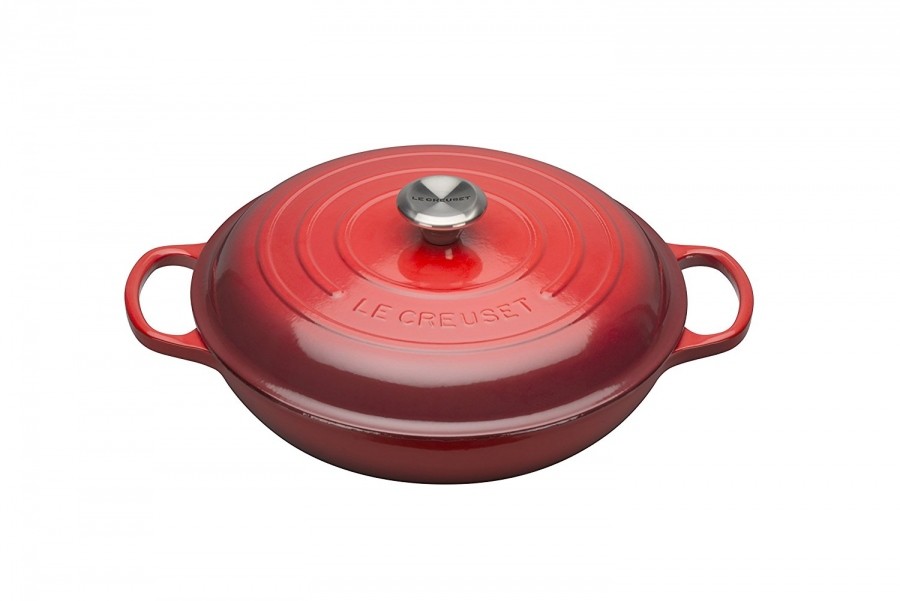 Le Creuset Signature Garnek Gourmet wiśniowy średnica: 30 cm 21180300602430