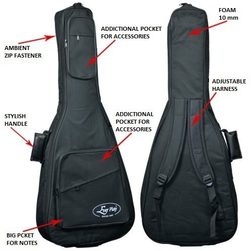 Ever Play 613C BK 4/4 Pokrowiec na gitarę klasyczną 4/4