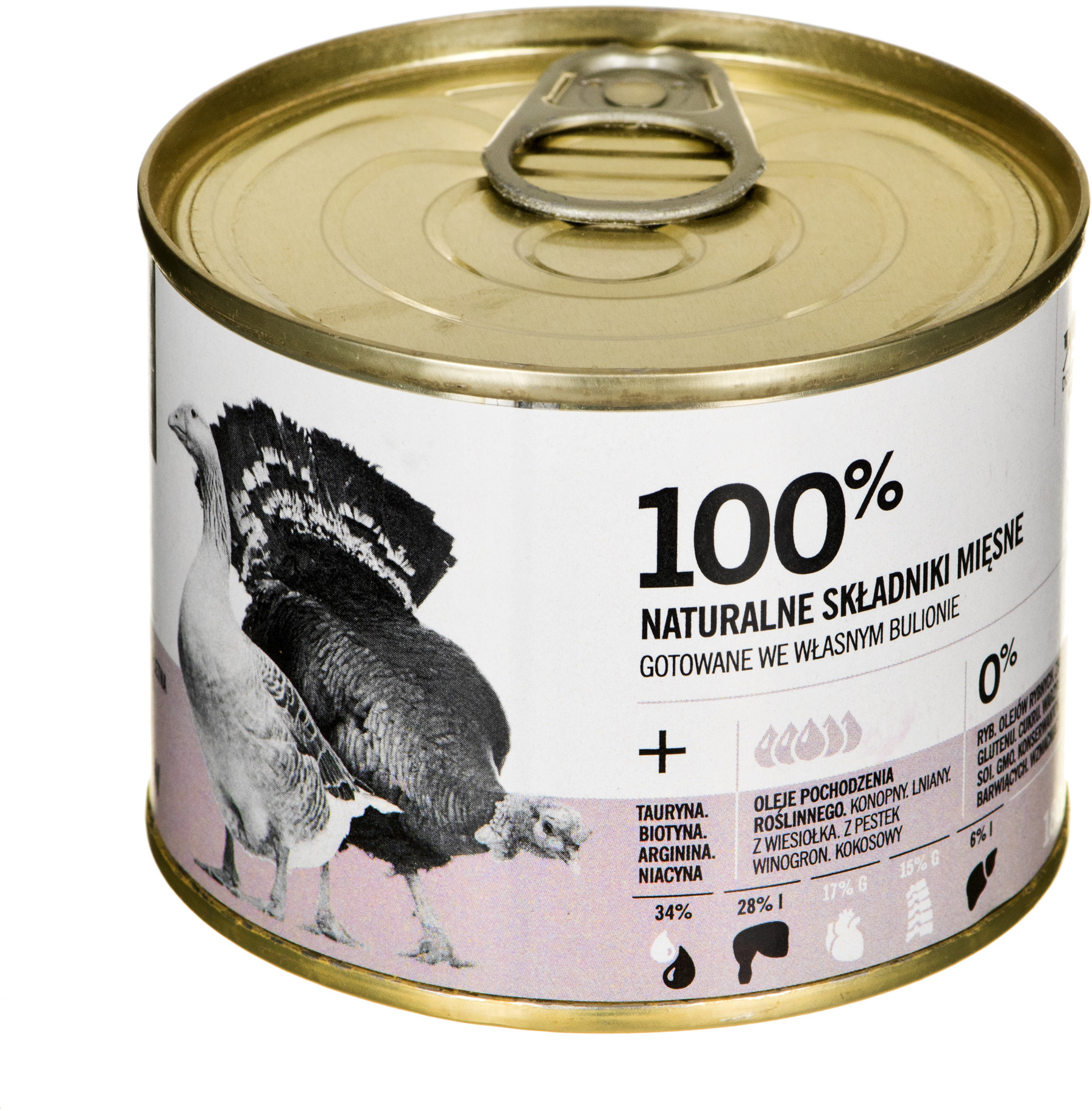 Puszka 3coty indyk/gęś Complete Cat Wet Food 180g 180T24TG