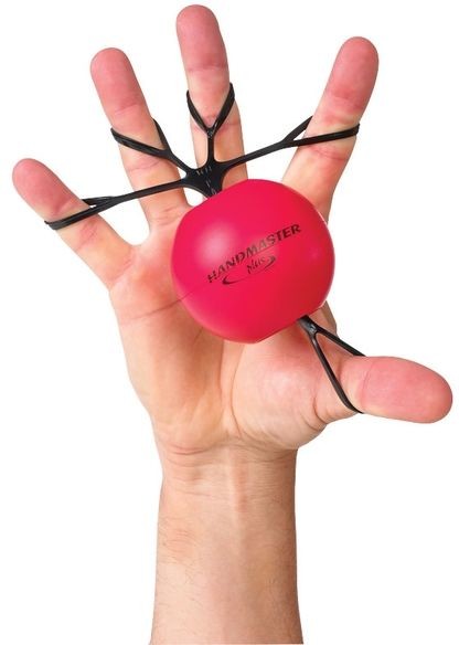 Piłeczka terapeutyczna z dociągami do rehabilitacji RĘKI (handmaster) 0001518