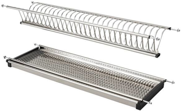 GoodHome Ociekarka do zabudowy GoodHome Pebre 80 cm stalowa INTS17