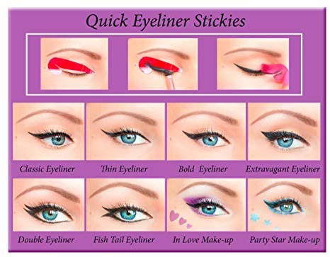 Quick Eyeliner Stickies Quick eyeliner Stickies Make-up complite zestaw, 80 sztuk DE3, 50 g