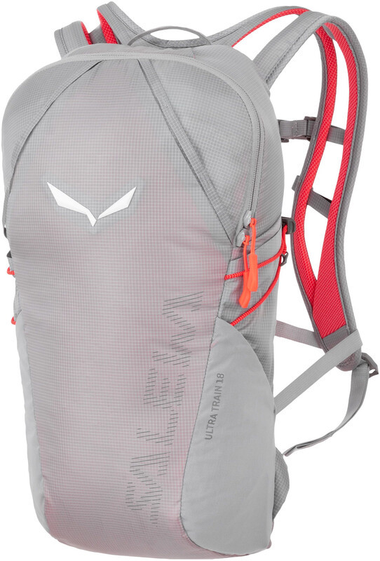 Salewa Ultra Train 18 Plecak, szary/czerwony 2022 Plecaki szkolne i turystyczne 00-0000001255-540-UNI