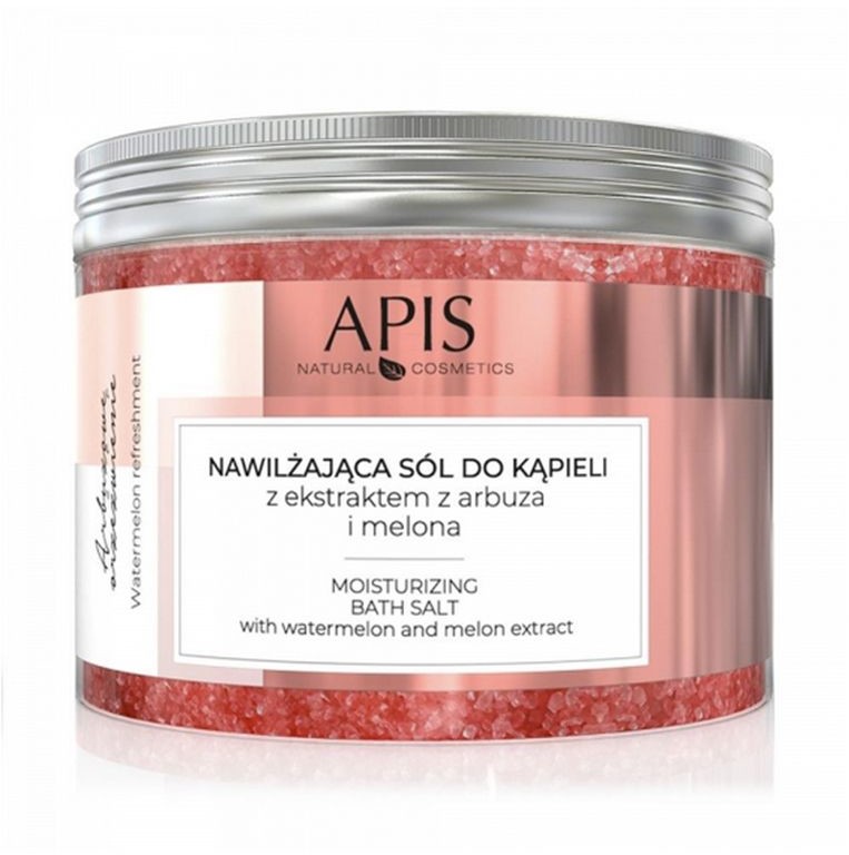 Apis Professional Arbuzowe Orzeźwienie Sól Do Kąpieli Nawilżająca z Ekstraktem z Arbuza i Melona 650g APIS9089