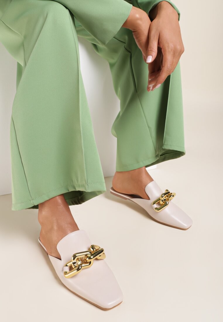 Beżowe Klapki Jennimere