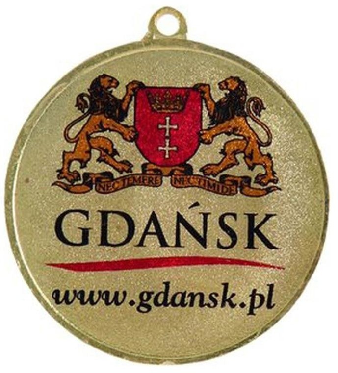 UPOMINKARNIA Medal Złoty Z Miejscem Na Emblemat 50 Mm - Medal Stalowy Z Nadrukiem Luxor Jet victoriasport-MMC1090/G-LUX-0