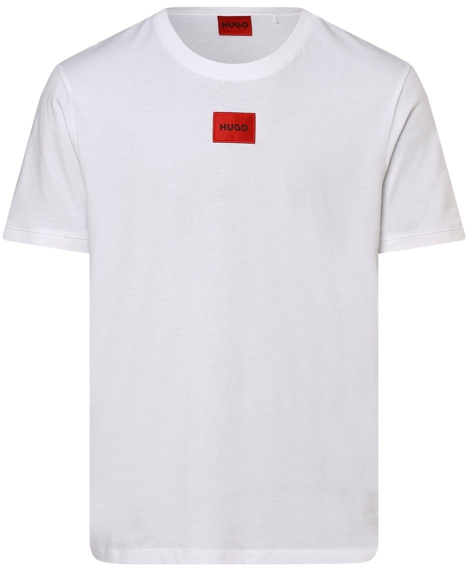 HUGO HUGO - T-shirt męski  Diragolino212, biały