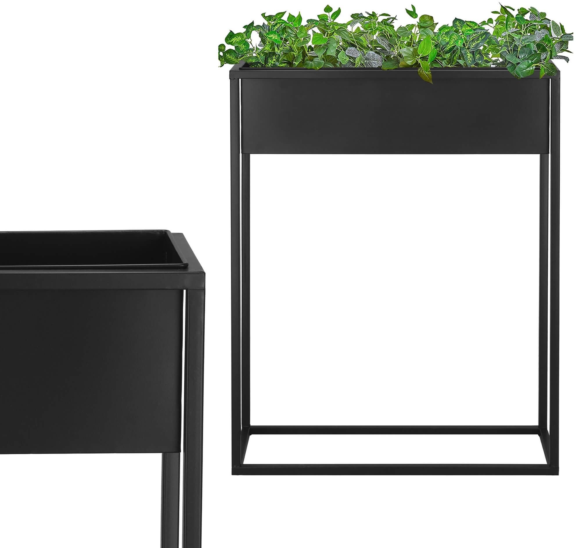 Zdjęcia - Podstawka pod kwiaty LOFT Stojący kwietnik 80 cm prostokątny stojak z doniczką na kwiaty nowoczesny 