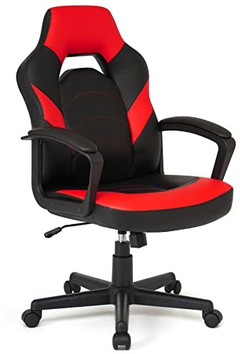 IntimaTe WM Heart IntimaTe WM Heart Krzesło do gier, ergonomiczne krzesło komputerowe, obrotowe krzesło wyścigowe, domowe krzesło biurkowe dla dorosłych, regulowana wysokość, skóra PU w połączeniu z perforowaną skórą (