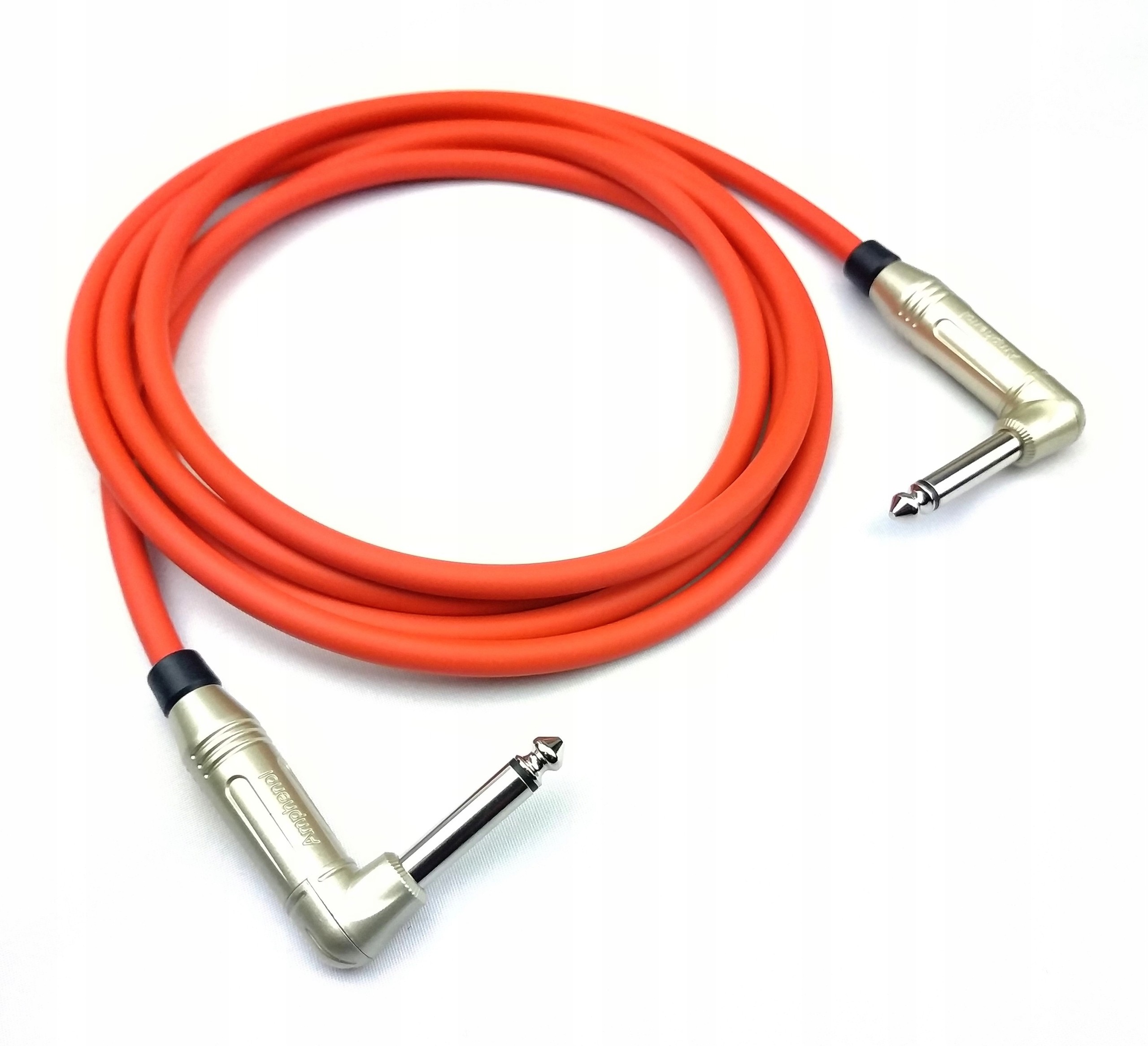 Klotz Kabel Gitarowy 2 x Jack kątowe czerwony 5 m