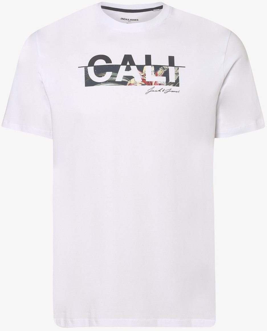 Jack & Jones T-shirt męski JJKim duże rozmiary, biały