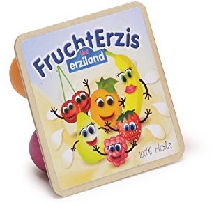 Erzi FruchtErzis, zabawka-jogurt, drewniany jogurt, akcesoria do zakupów, 1 sztuka