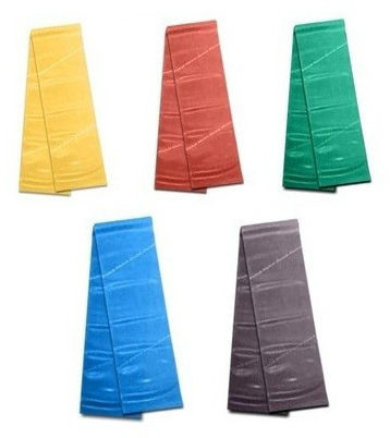 DUŻY ZESTAW Taśm do ćwiczeń oporowych 2,5m - 5 sztuk (resistance band) 0000003034