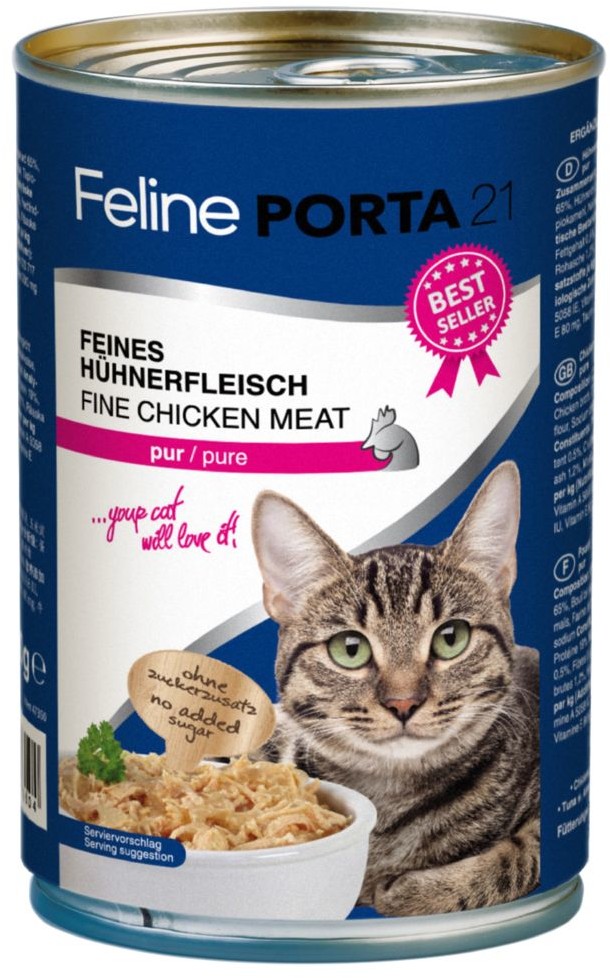 Porta 21 Korzystny zestaw Feline 12 x 400 g - Tuńczyk z wodorostami