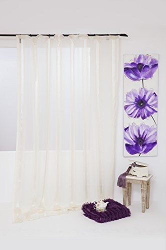 Mendola Home Textiles mendola Home tekstyliów godnych 10  14lugano-T02 szal firanka Lugano 140x245 cm, beżowy 10-14LUGANO-T02