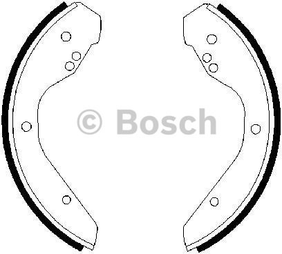 BOSCH Zestaw szczęk hamulcowych 0 986 487 386