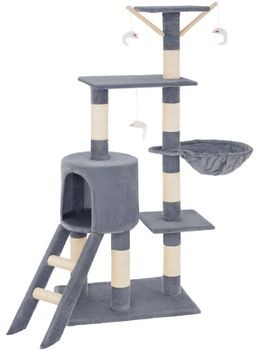 TecTake Drapak dla kota Dominik 144 cm szary 401433