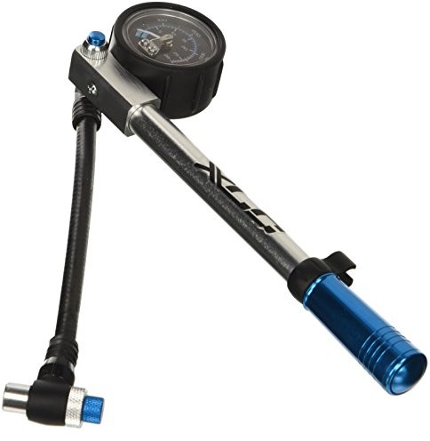 XLC pompa powietrza pompa Suspension highair Pro H03 PU, srebrny/niebieski, 2501956600 2501956600_silber/blau
