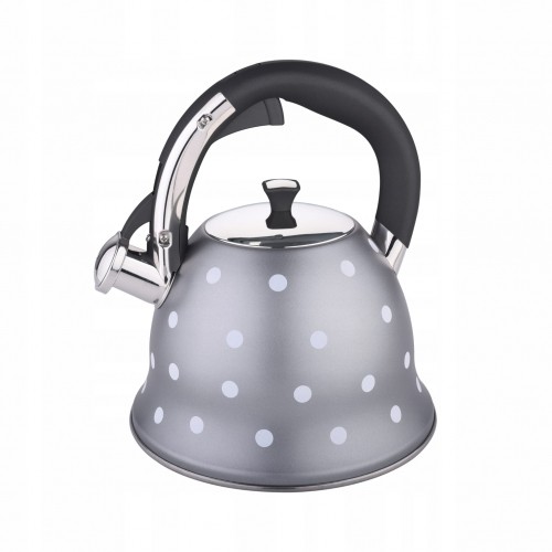 Kamille Uroczy czajnik z gwizdkiem w kropki 2,5L 1099