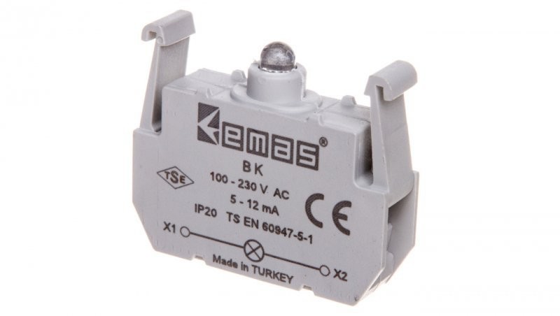 Dajar emas elektroteknik Oprawka z czerwona 100-230V AC/DC T0-BK T0-BK