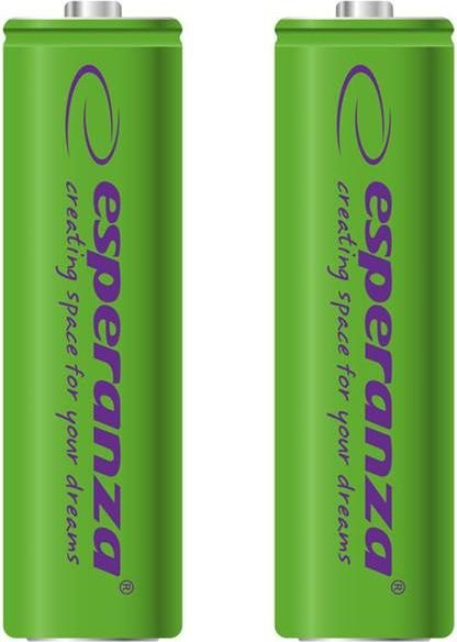 Esperanza 2000mAh 2 szt AA Zielone EZA103G (EZA103G)