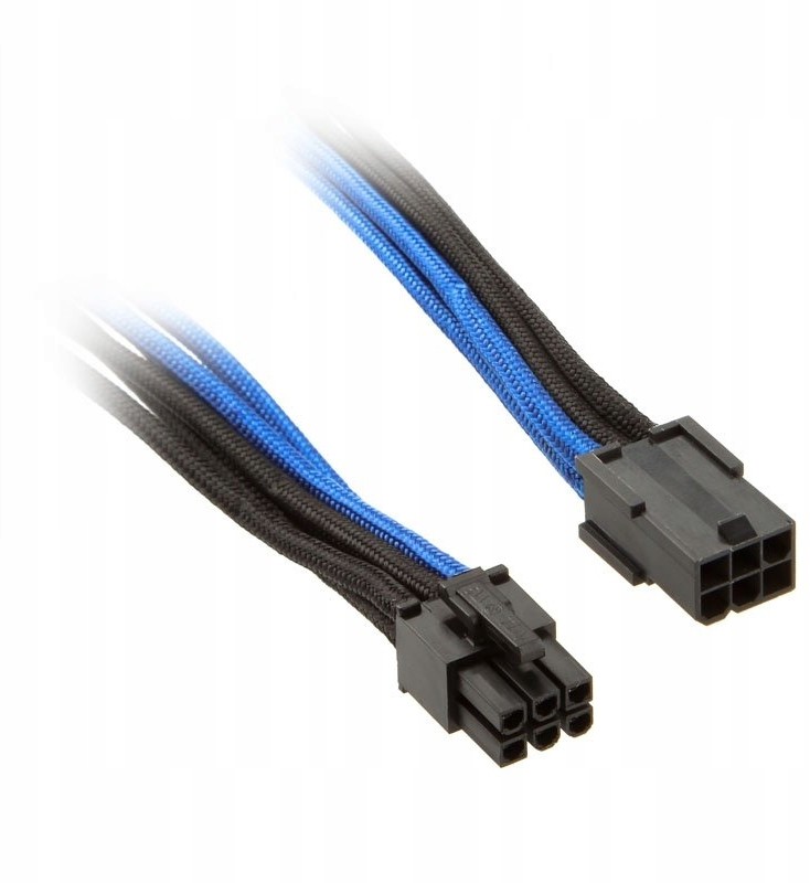 Silverstone Przedłużacz 6-Pin PCIe - 250mm niebies