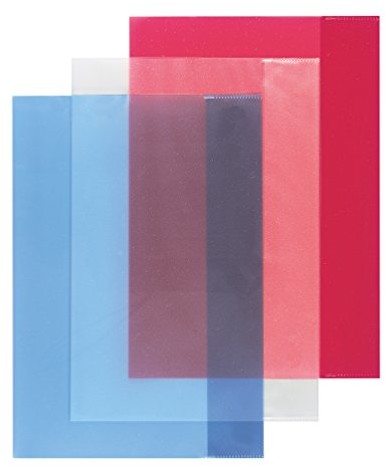 Herlitz zeszyt tablet A4 przezroczysty, 3 sztuki w kolorze PP-worek, posortowane pod względem koloru 4008110197326