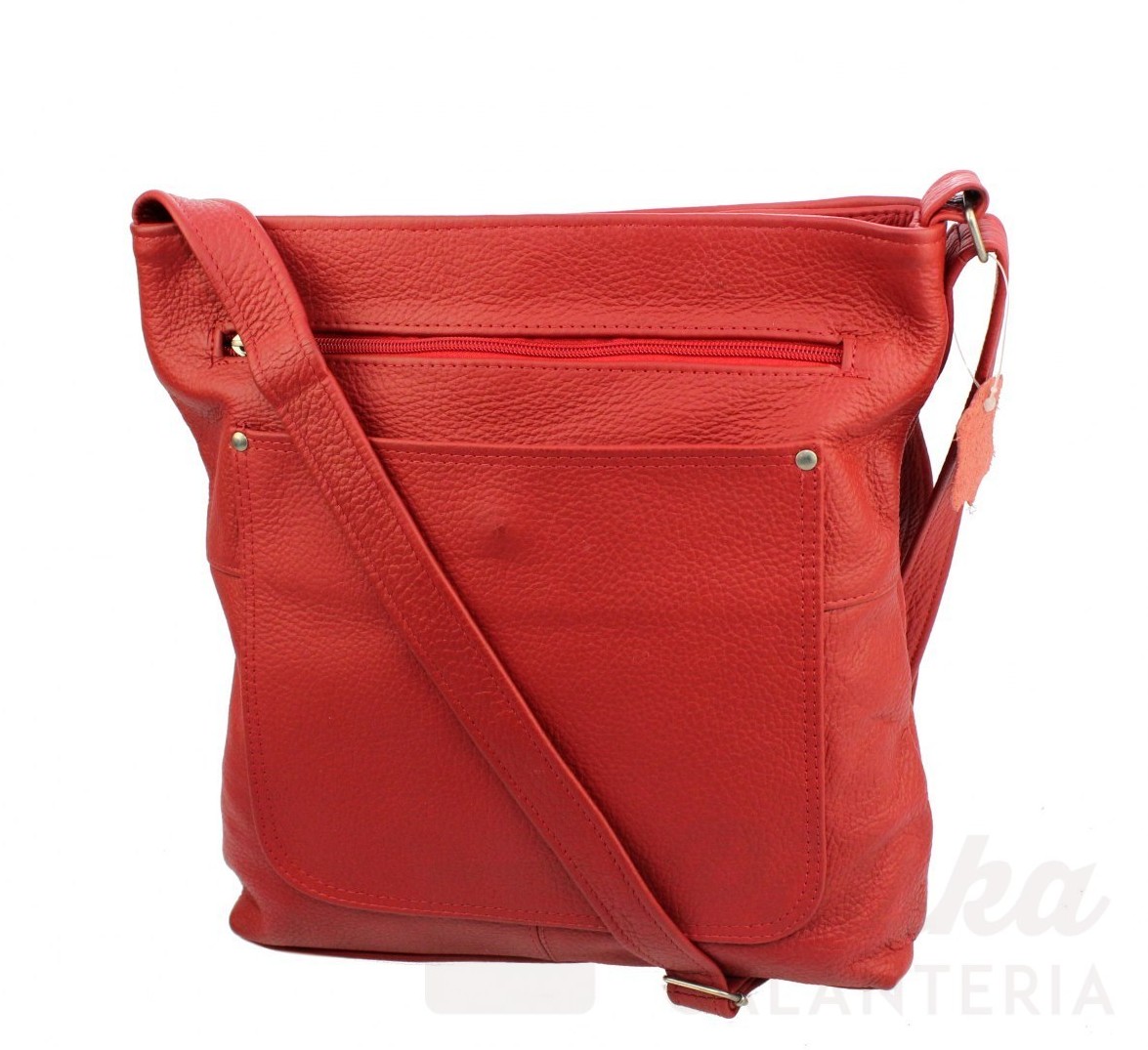 Magre (PL) Torebka Skórzana (PL) MALWINA Listonoszka CZERWONY