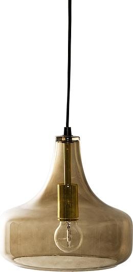 Bloomingville Lampa wisząca 23 cm brązowa szklana 68704760