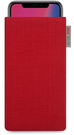 Adore June iPhone X pokrowiec, torebka [z serii Classic] oryginalny wyświetlacz Cordura [czerwony] kieszeń na telefon komórkowy wykonany z wytrzymałego materiału tekstylnego materiału [-efekt czyszcze 1201430-PX-ROOCBP