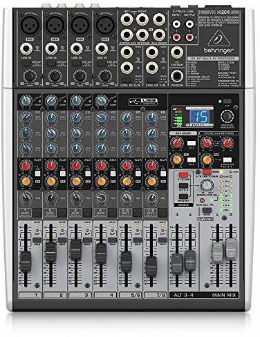 Behringer Xenyx X1204USB mikser z interfejsem audio USB (12-kanałowy, magistrala 2/2) X1204USB