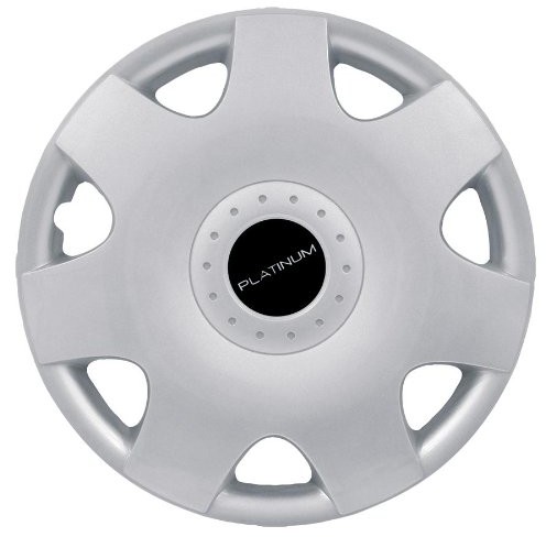 PETEX Petex rb52441 kołpaki ozdobne Platinum 2-krotnie lakierowanego materiał: nylon w pudełku, przysłony, srebrny  4-częściowy zestaw, 33 cm (13), Silver RB524413
