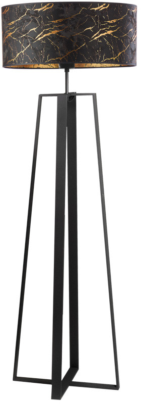 Lysne Lampa stojąca z abażurem o złotym wnętrzu MOSS MARMUR 14520/471