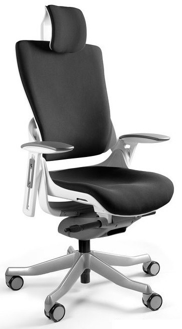 Unique Meble Fotel biurowy WAU 2 biały/tkanina