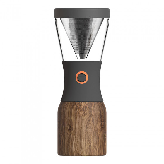 Asobu Zaparzacz Asobu Stainless Steel Black Cold Brew Coffee Maker Wood