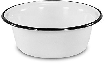 Krüger Karl  miska, biała z czarną krawędzią, 16 cm 101161