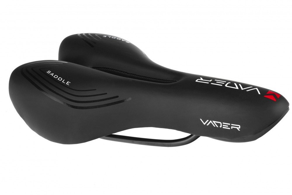 Vader Siodełko, VD1157B-02 MTB air, czarno-czerwone